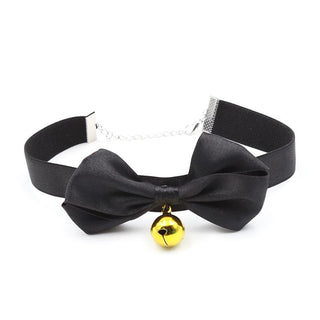Halsband med Rosett & Bjällra