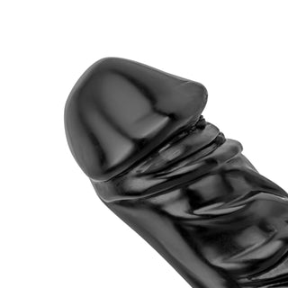 All Black Realistic XXL Dildo 33 cm