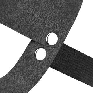 Svart Kaninmask i Konstläder – Fetish & Maskerad