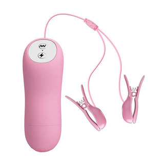 Rosa E-Stim Bröstklämmor