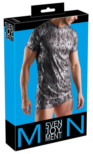 Metallic T-Shirt – Svart/Silver