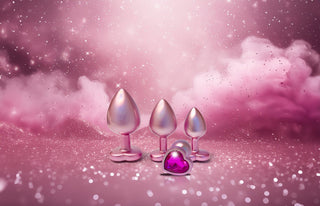 Gleaming Love Pearl Pink Buttplug Set