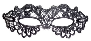 Svart broderad ögonmask – Cottelli