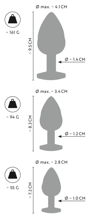 Metall Butt Plug Set