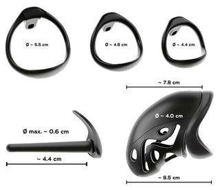 Cock cage med silikon-dilator