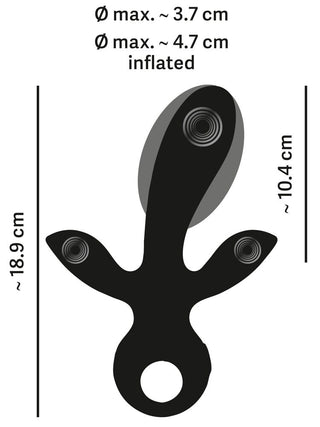 Uppblåsbar Tripple Rabbitvibrator