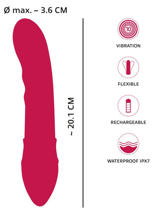 Vattentät vibrator för dusch & bad