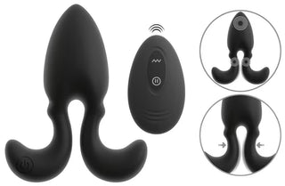 Vibrerande analplugg med fjärrkontroll