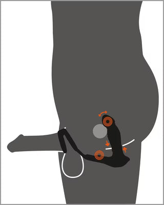 Rebel RC Prostatavibrator med fjärrkontroll