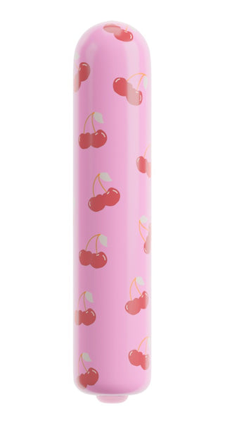 CHERRY Mini Vibrator – Körsbärsmönstrad Minivibrator