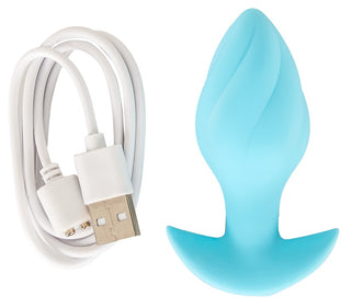 Cuties Mini Analplugg med Vibration Blå