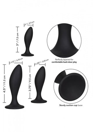 Silikon Curved Buttplug Set