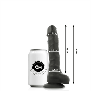 Silicone Density Dildo Black