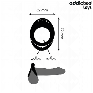 Dubbel Penisring med Struktur – Addicted Toys