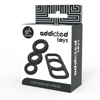 Addicted Toys – Penisring Set 4-pack Silikon
